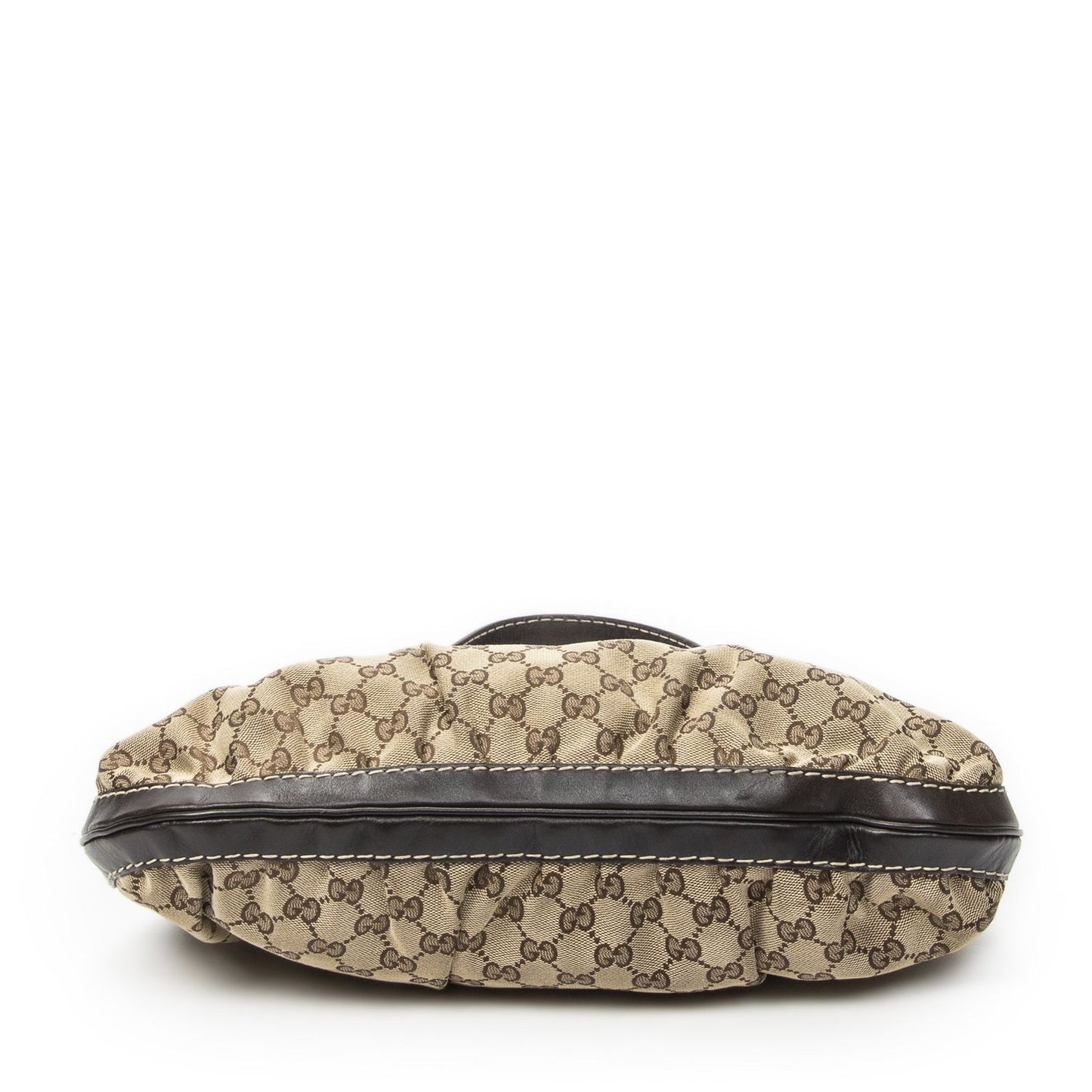 Gucci GG Queen Bow Hobo Beige Brown Canvas — view 6