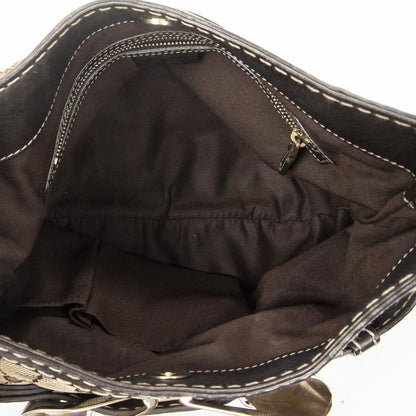 Gucci GG Queen Bow Hobo Beige Brown Canvas — view 9