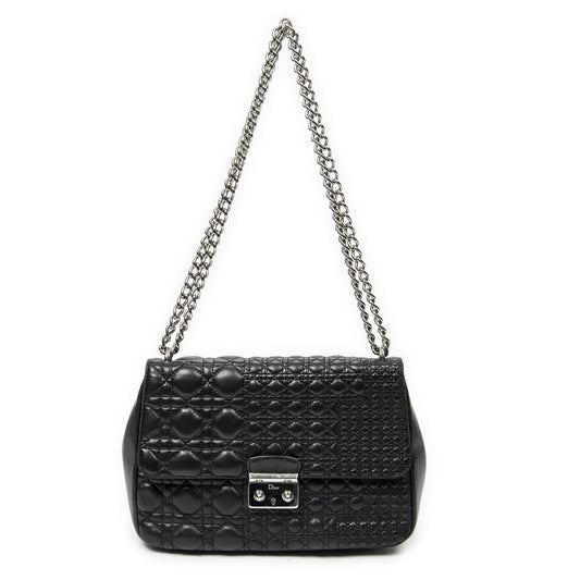 Dior Miss Dior Flap Black Canada Lambskin Leather