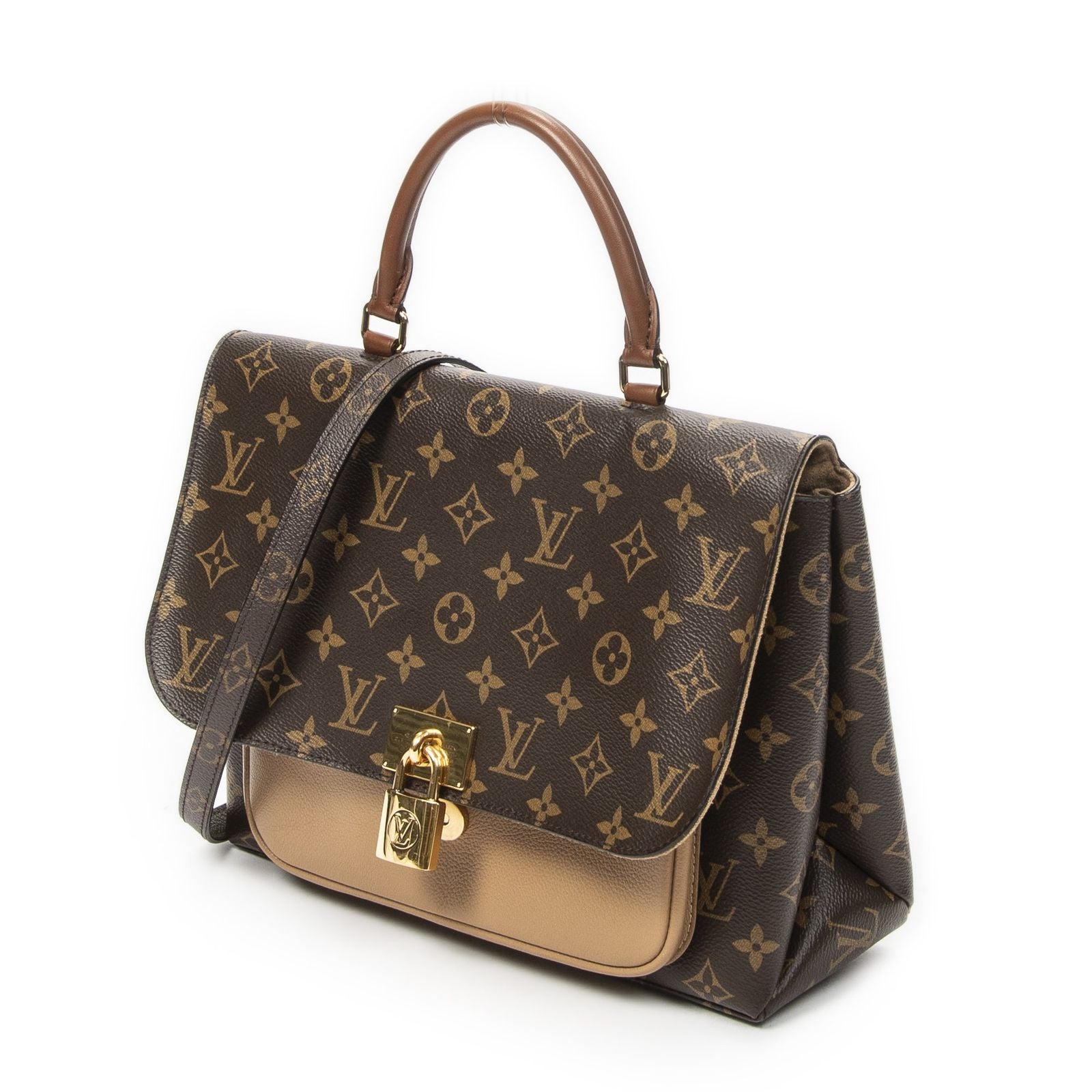 Louis Vuitton Marignan Beige Brown Monogram Canvas Messenger — view 2