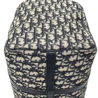 Dior Vintage Boston Navy Beige Trotter Pattern Canvas Shoulder — view 7