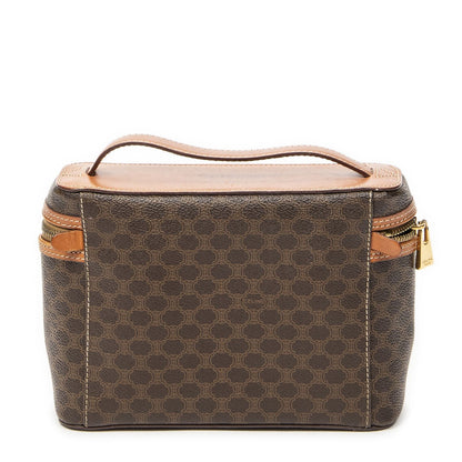 Celine Top Handle Toiletries Pouch Brown Macadam Canvas — view 5