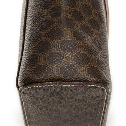 Celine Top Handle Toiletries Pouch Brown Macadam Canvas — view 7