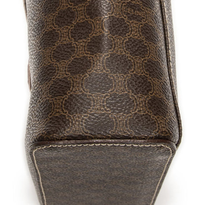 Celine Top Handle Toiletries Pouch Brown Macadam Canvas — view 8
