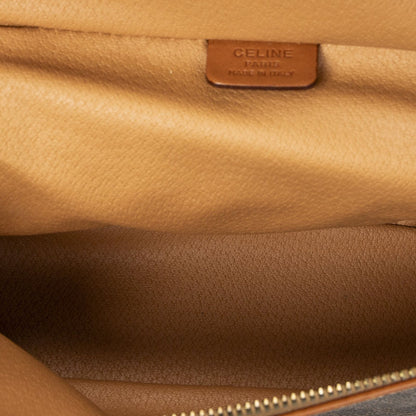 Celine Top Handle Toiletries Pouch Brown Macadam Canvas — view 9