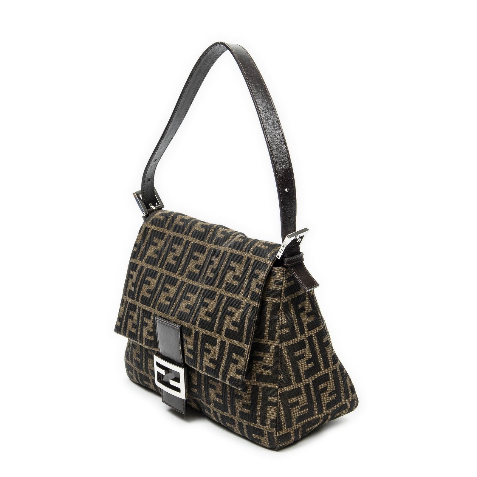 Fendi Mama Forever Brown Black Zucca Canvas — view 2