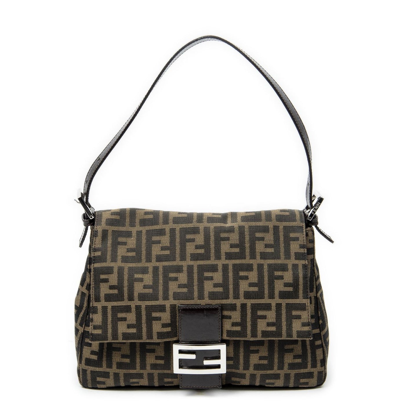 Fendi Mama Forever Brown Black Zucca Canvas