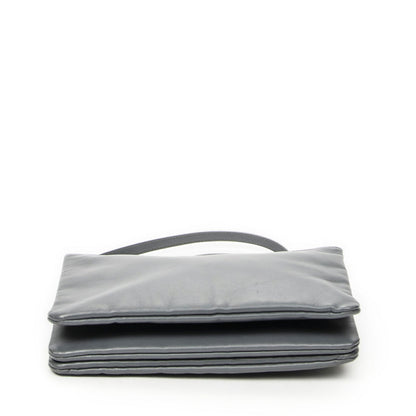 Celine Large Trio Crossbody Gray Calfskin Leather — view 6