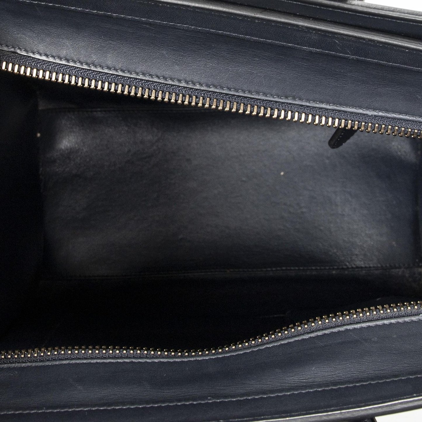 Celine Micro Luggage Black Red Blue Calfskin Leather — view 9