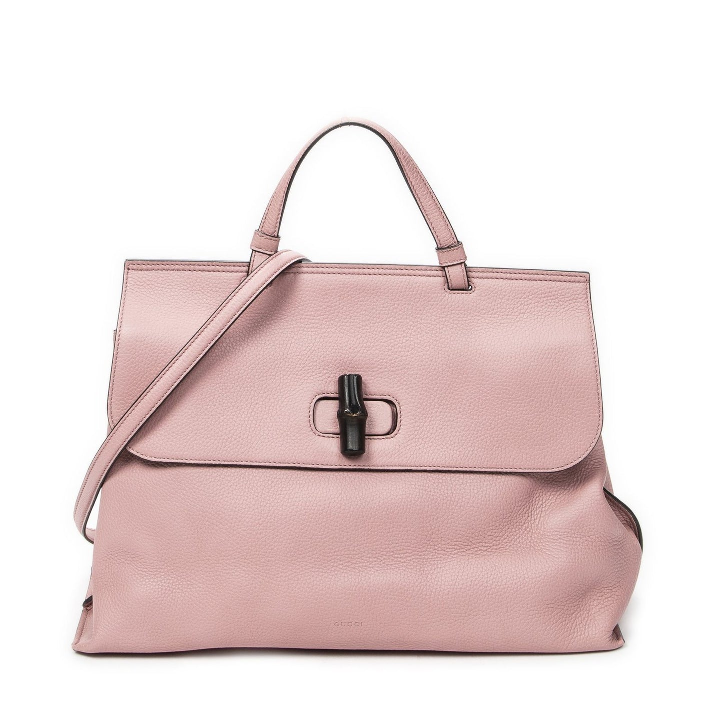 Gucci Large Daily Top Handle Pink Gray Calfskin Leather