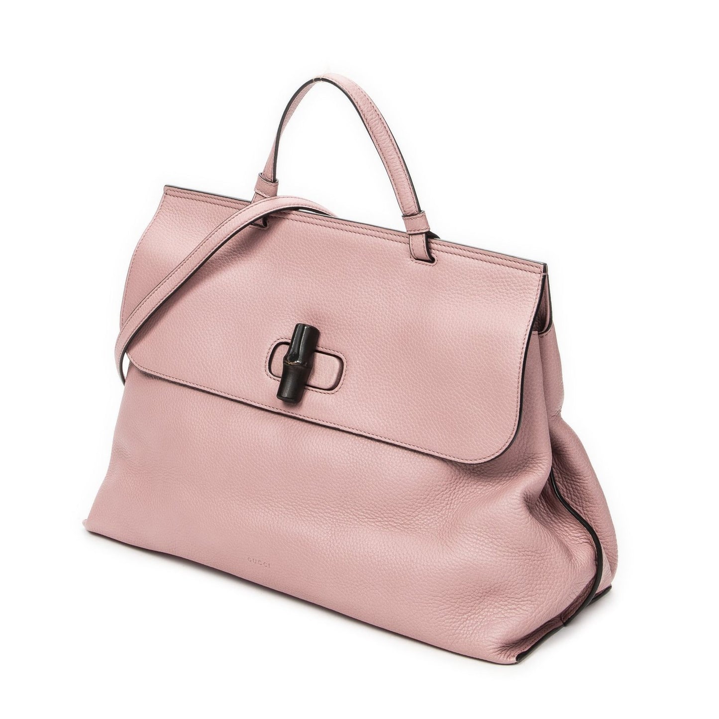 Gucci Large Daily Top Handle Pink Gray Calfskin Leather — view 2