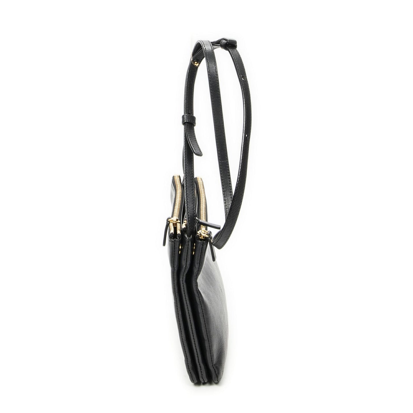 Celine Large Trio Crossbody Black Calfskin Leather — view 4