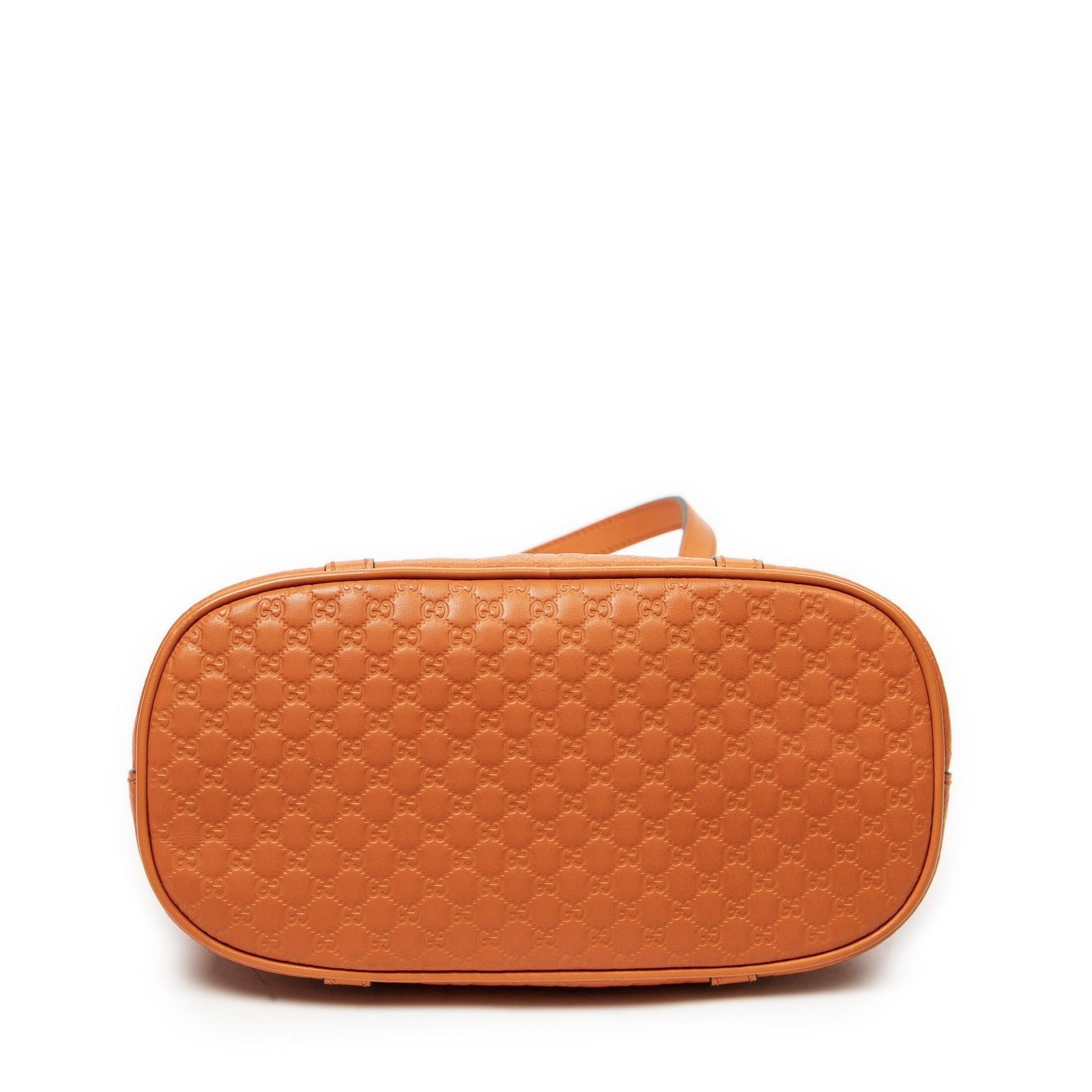 Gucci Mini Dome Tote Orange Micro Guccissima Leather — view 6
