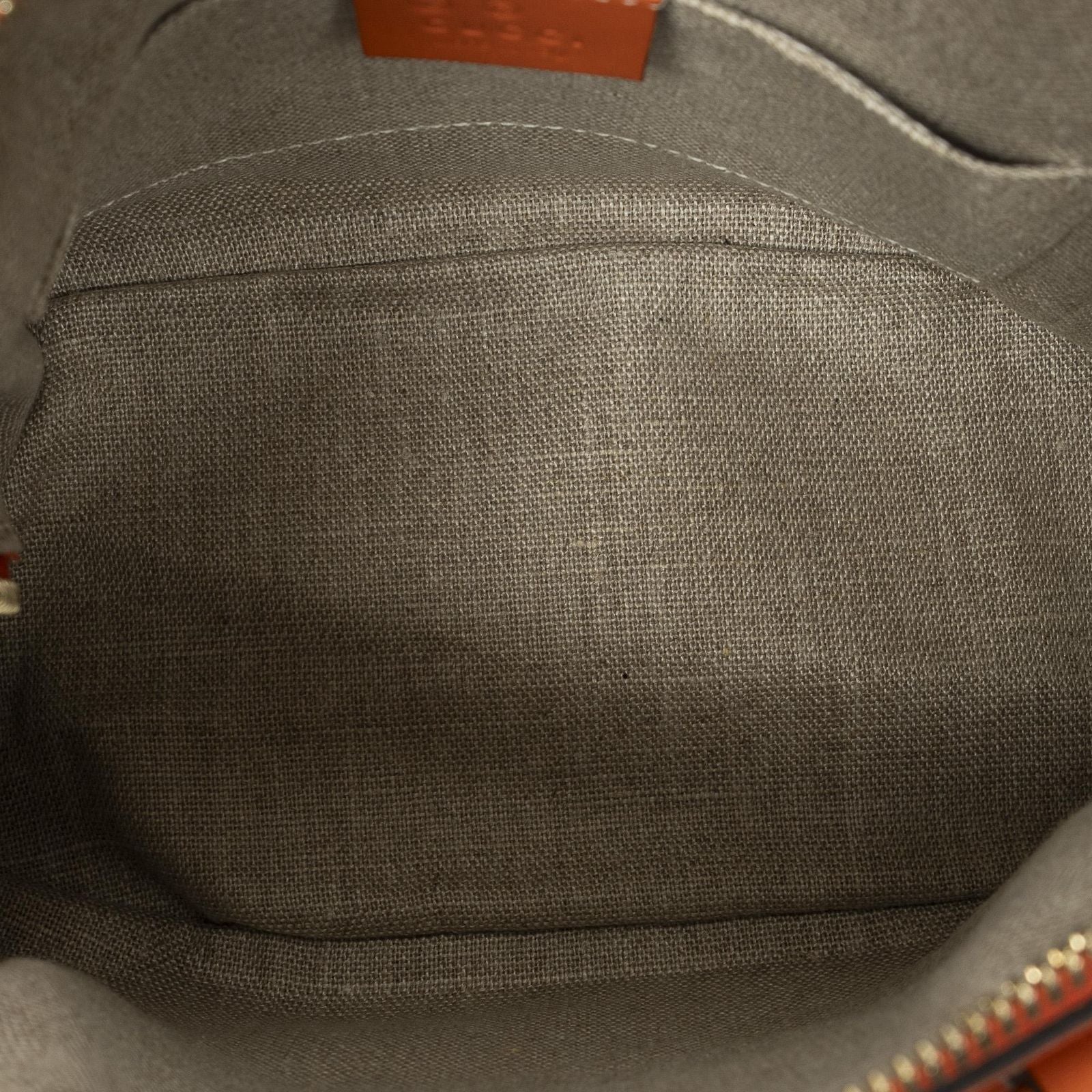 Gucci Mini Dome Tote Orange Micro Guccissima Leather — view 9