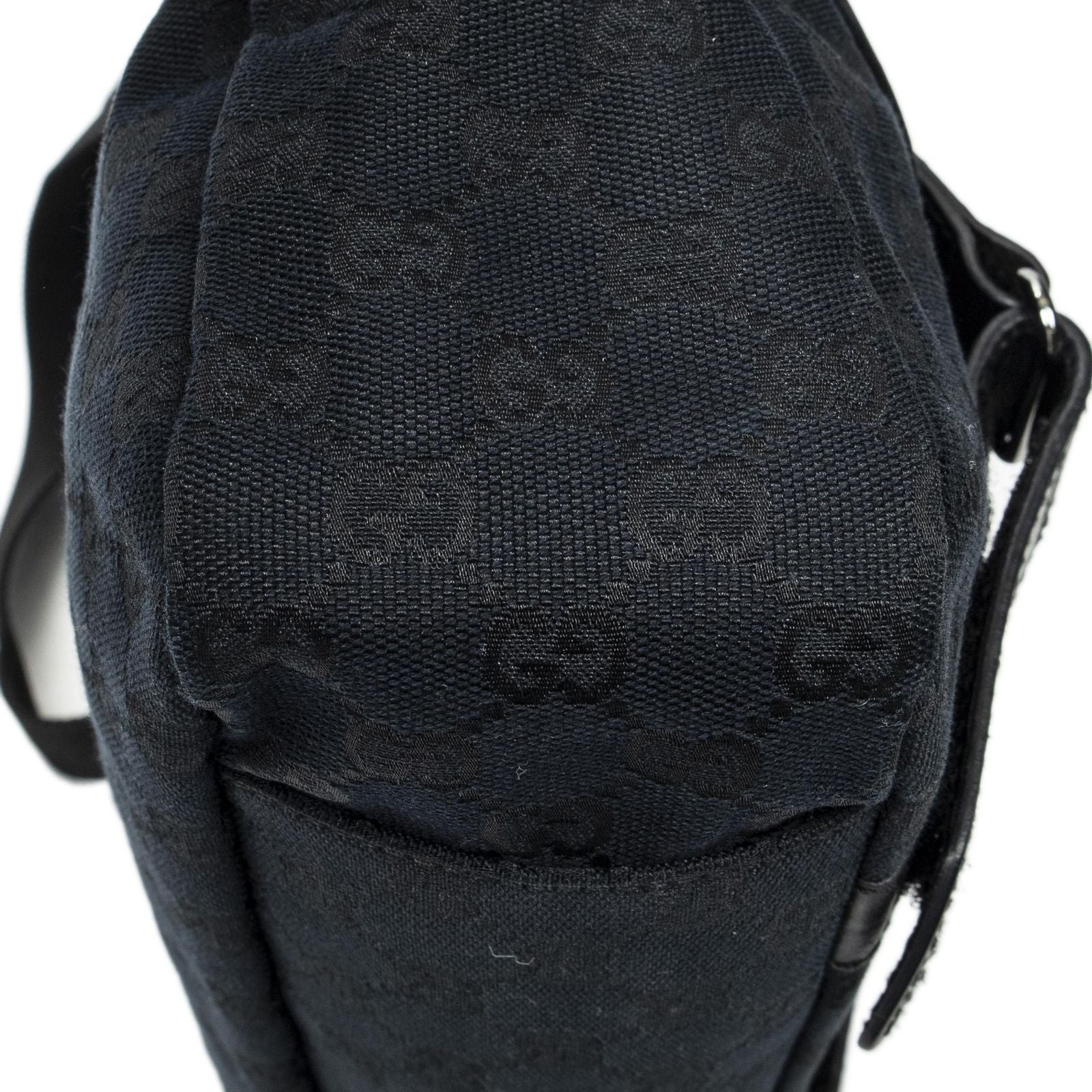 Gucci Flap Messenger Black GG Canvas — view 7