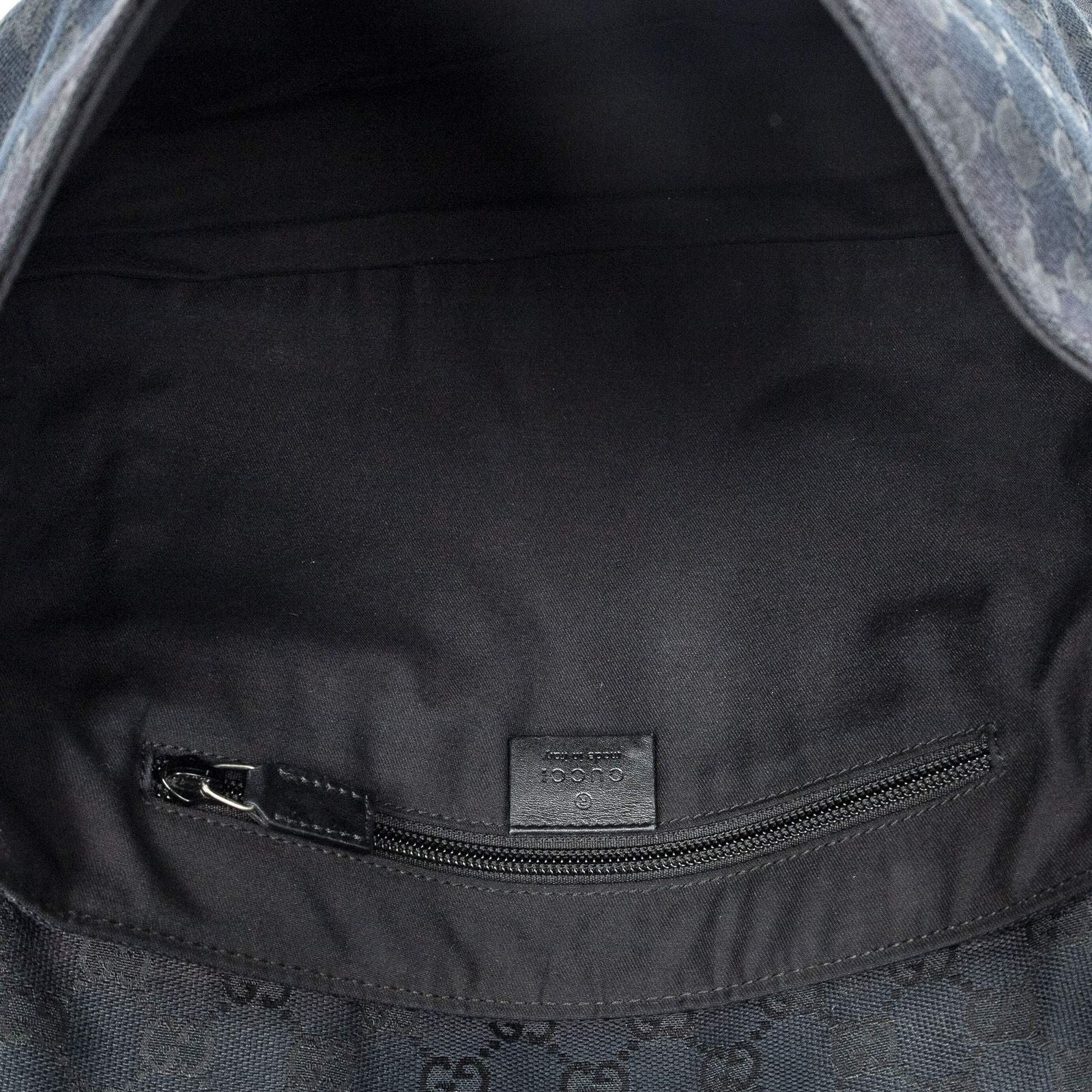 Gucci Flap Messenger Black GG Canvas — view 9