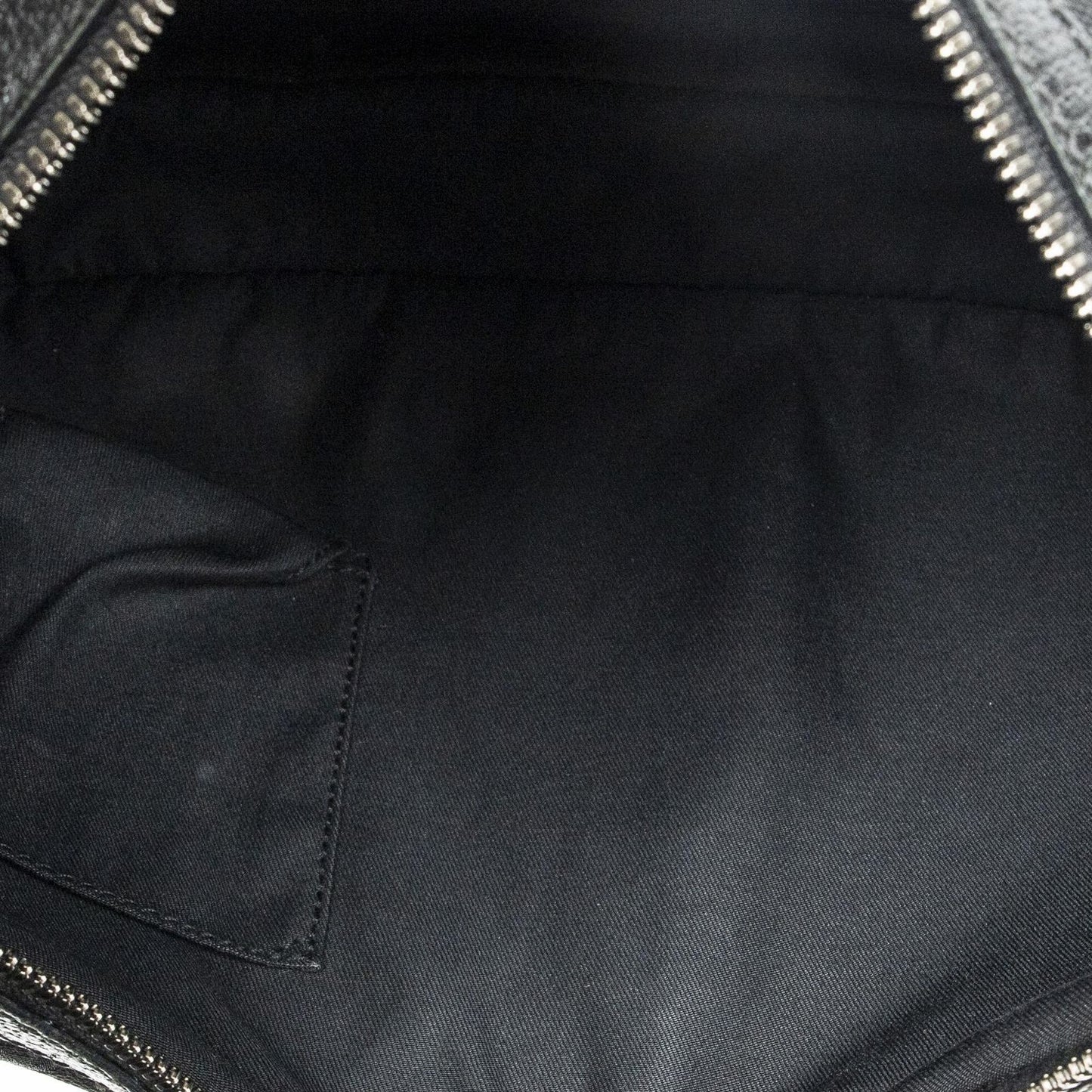 Gucci Round Zip Messenger Black GG Canvas — view 9