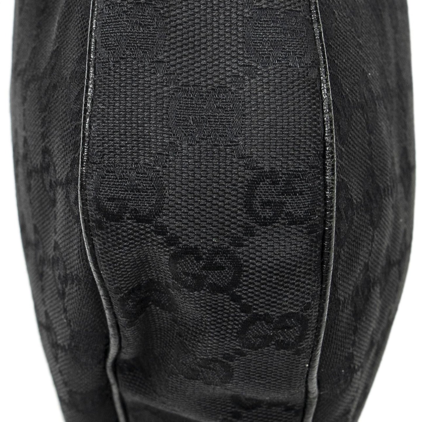 Gucci Round Zip Messenger Black GG Canvas — view 8