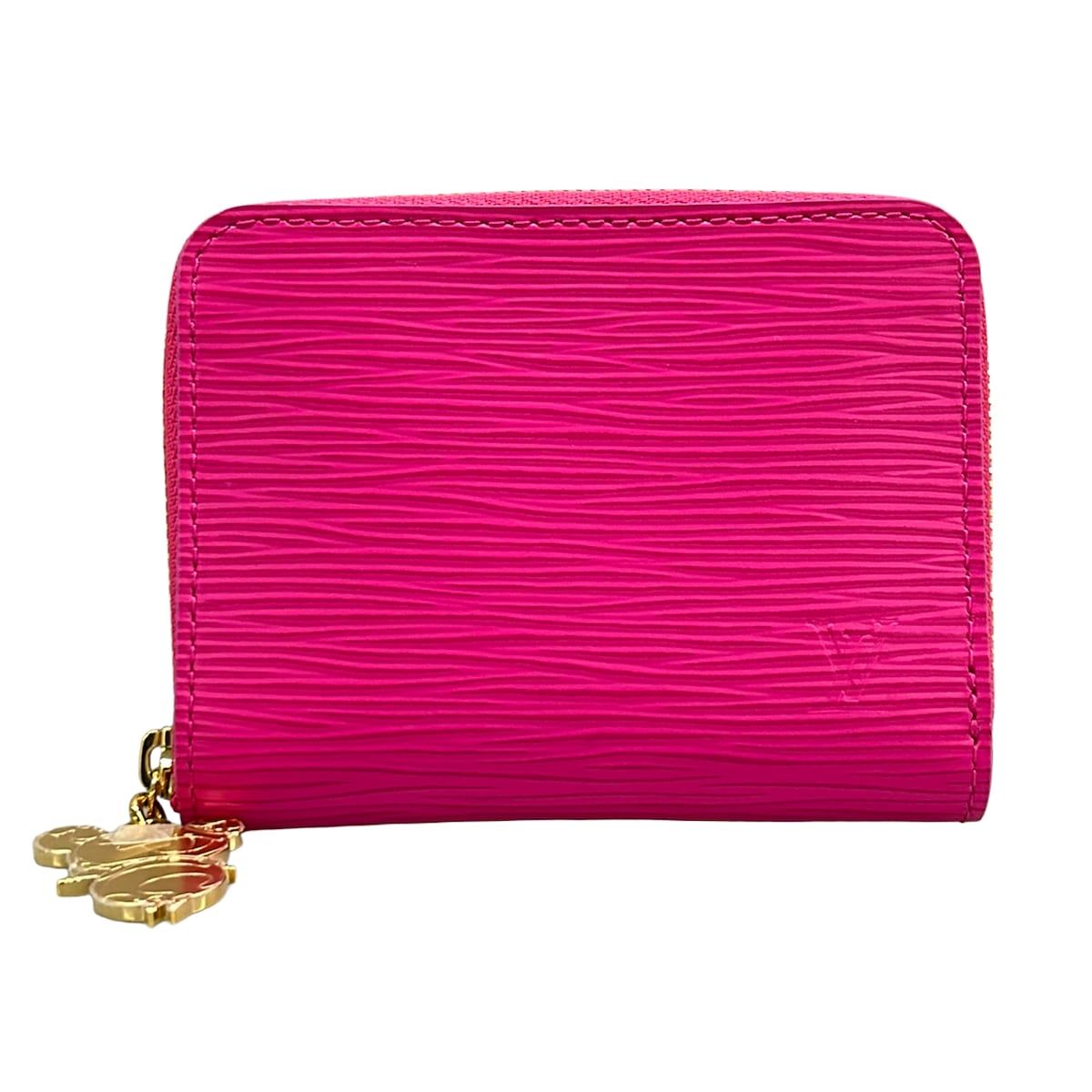 Louis Vuitton Coin Case Epi LV Takashi Murakami Zippy Purse Pink Collaboration