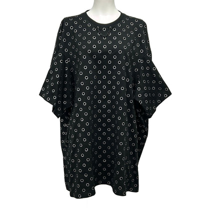 Louis Vuitton Dress L Wae Black Silver Cotton