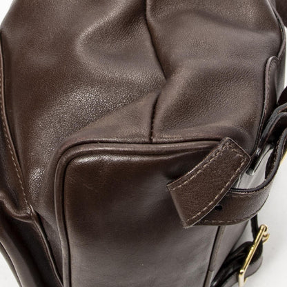 Gucci Mini Bamboo Backpack Dark Brown Calfskin Leather — view 8