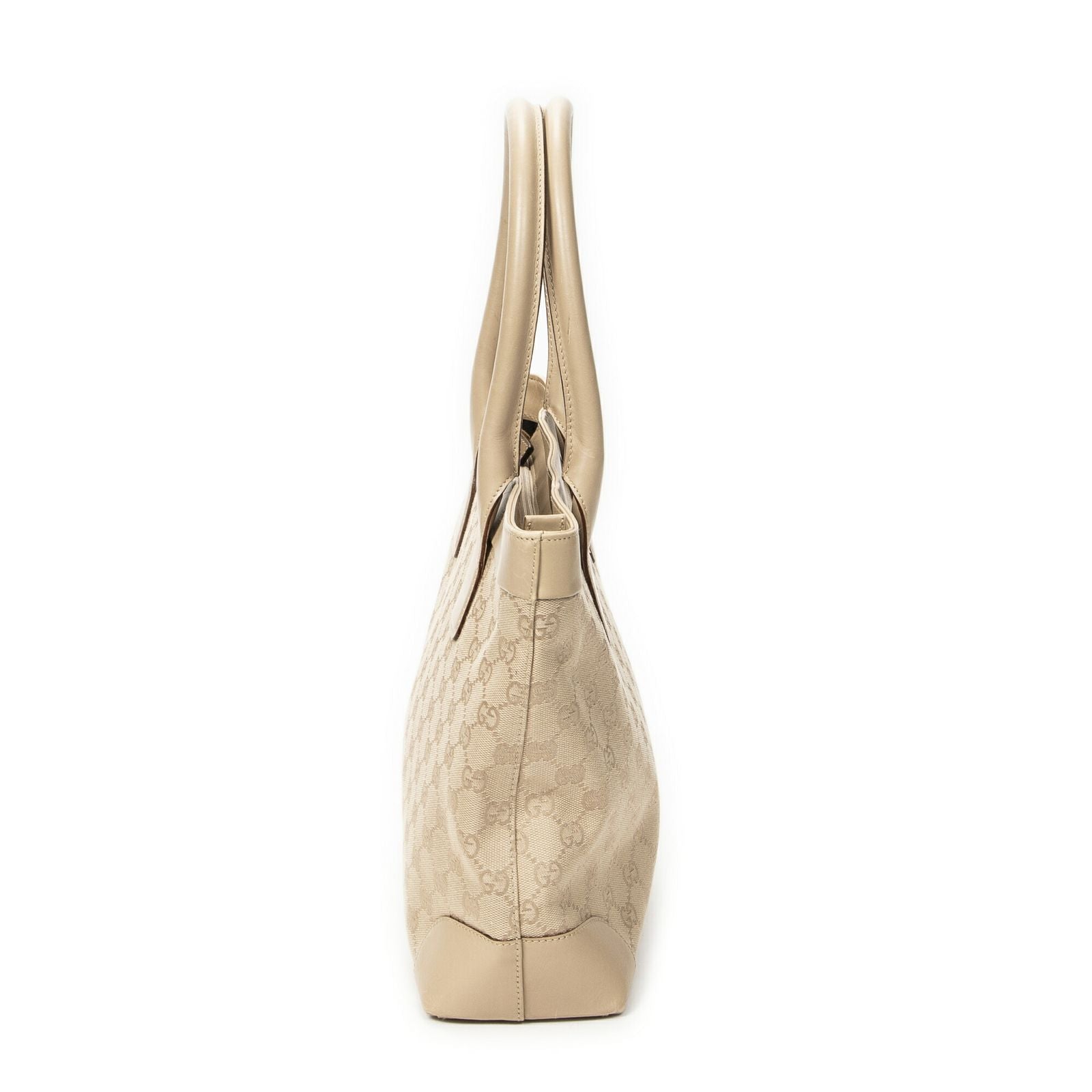 Gucci Zip Tote Beige GG Canvas — view 3