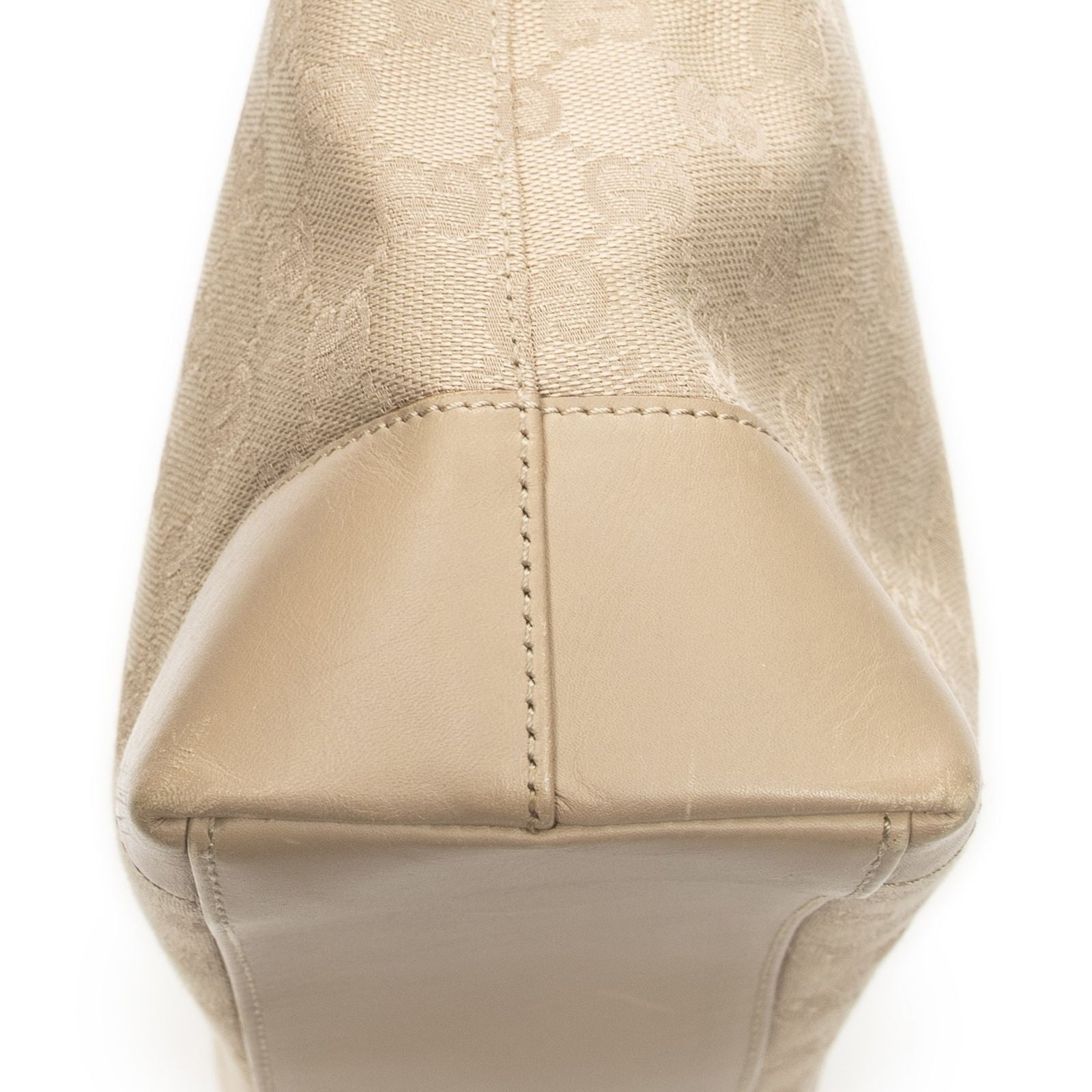 Gucci Zip Tote Beige GG Canvas — view 7
