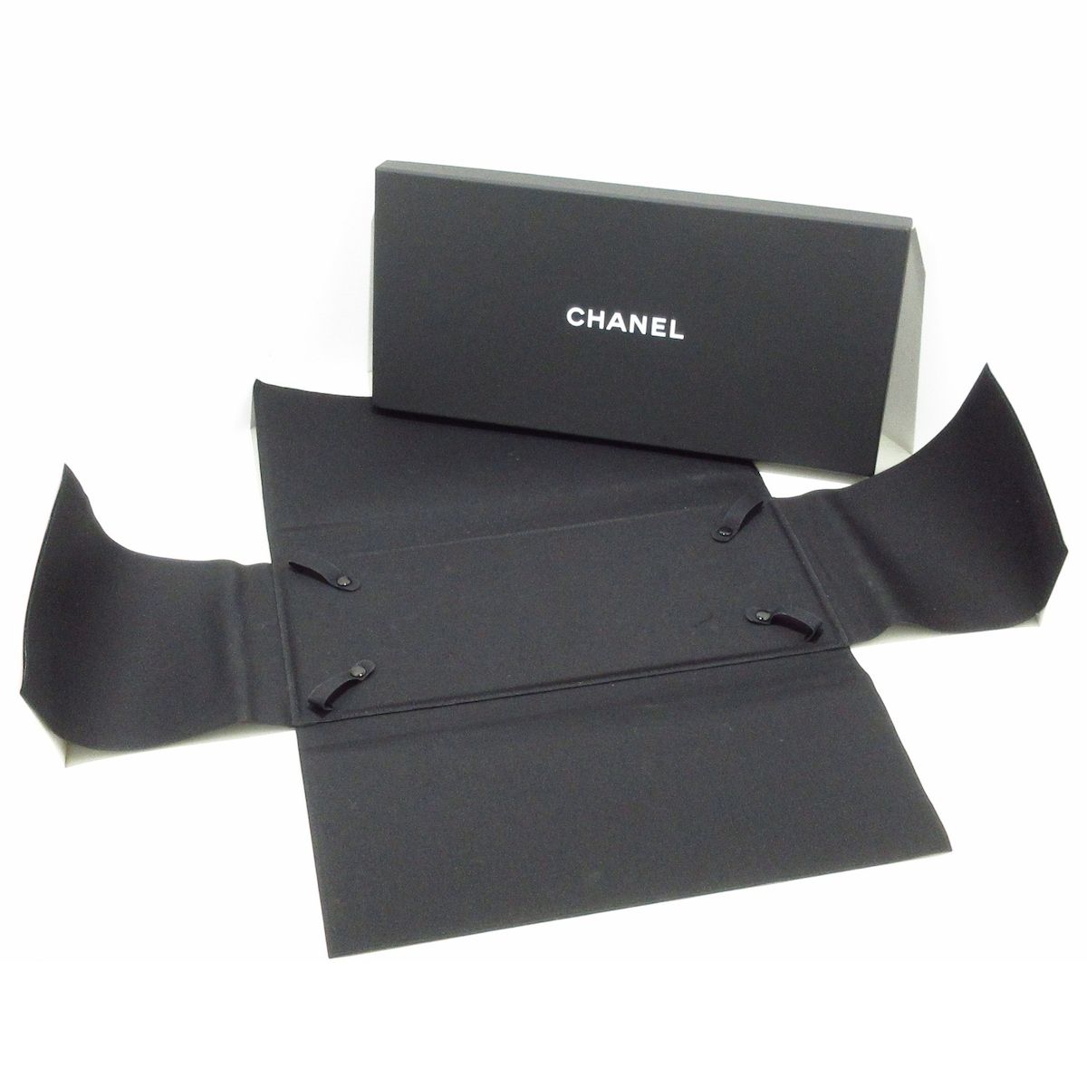 Chanel Necklace CC Logo Leather Silver Black Double Strand — view 8