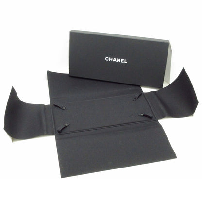 Chanel Necklace CC Logo Leather Silver Black Double Strand — view 8