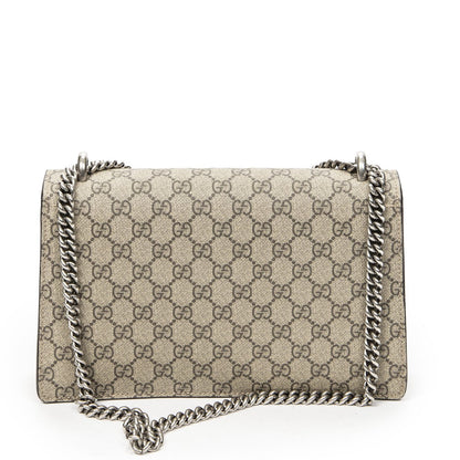 Gucci Small Dionysus Chain Crossbody Red Beige Supreme Canvas — view 5