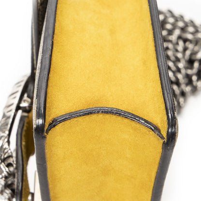 Gucci Small Dionysus Chain Crossbody Yellow Beige Supreme Canvas — view 8
