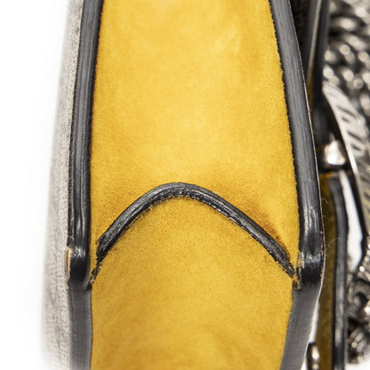 Gucci Small Dionysus Chain Crossbody Yellow Beige Supreme Canvas — view 7