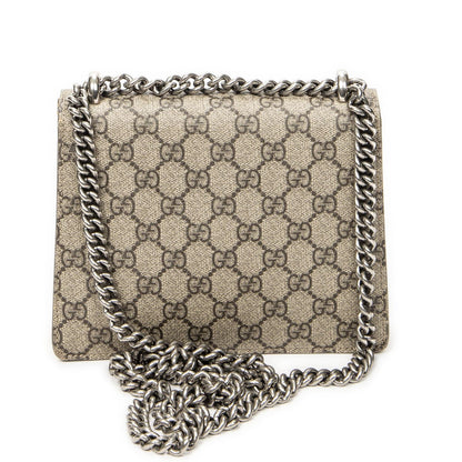 Gucci Small Dionysus Chain Crossbody Yellow Beige Supreme Canvas — view 5