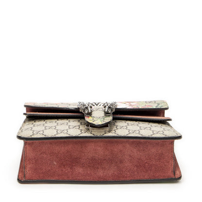 Gucci Small Dionysus Chain Crossbody Pink Beige Blue Muz Supreme Canvas — view 6