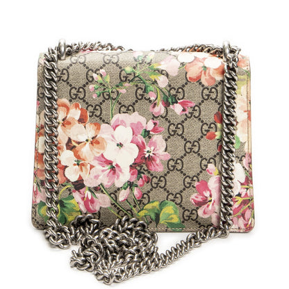 Gucci Small Dionysus Chain Crossbody Pink Beige Blue Muz Supreme Canvas — view 5