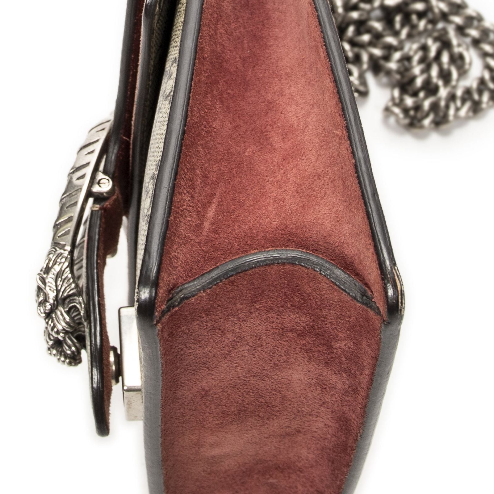 Gucci Small Dionysus Chain Crossbody Pink Beige Blue Muz Supreme Canvas — view 8