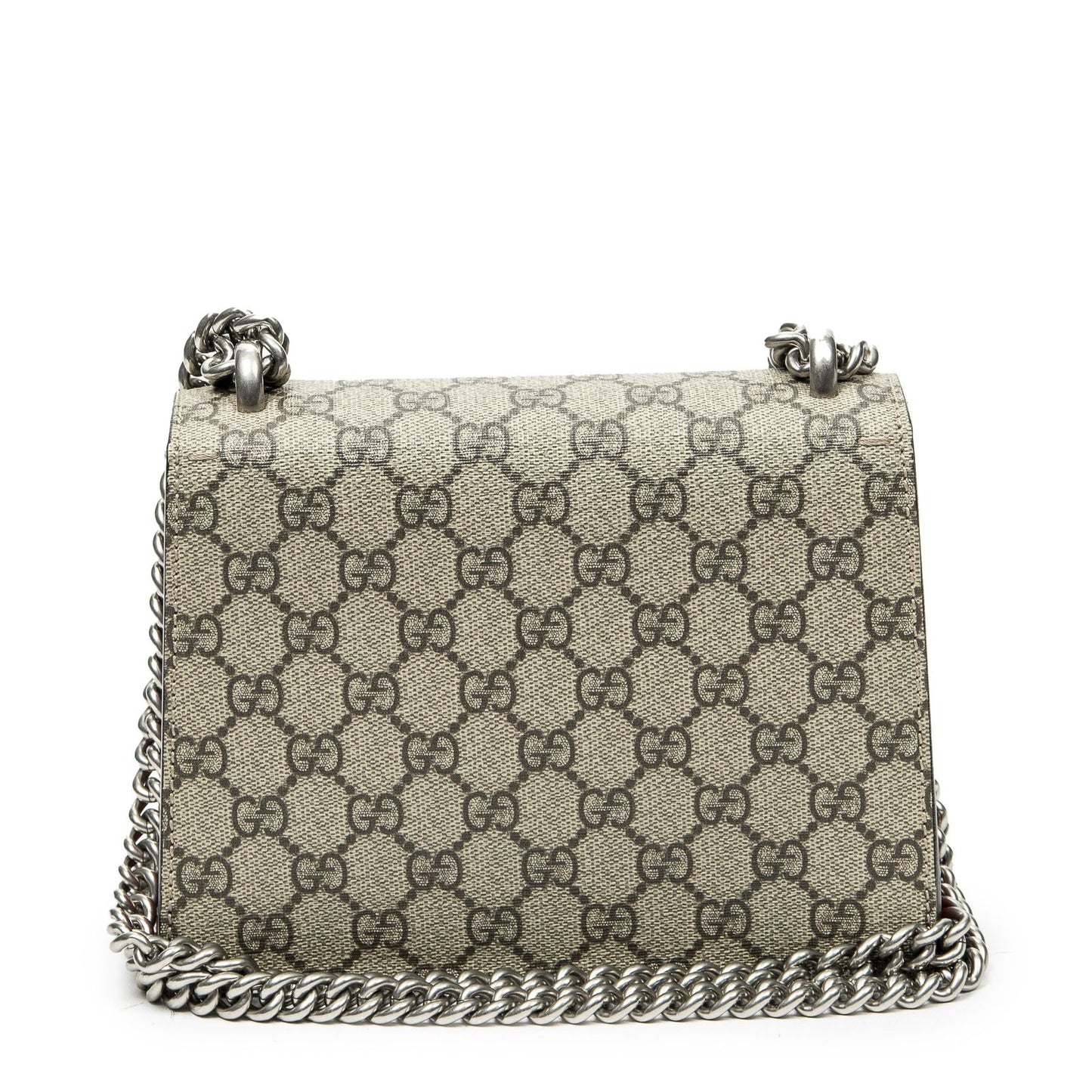 Gucci Small Dionysus Chain Crossbody Red Beige Supreme Canvas — view 5
