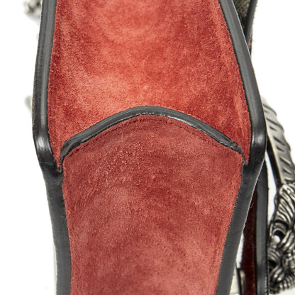 Gucci Small Dionysus Chain Crossbody Red Beige Supreme Canvas — view 7