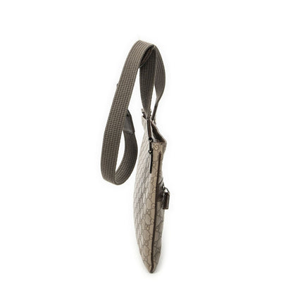 Gucci Front Pocket Flat Messenger Light Brown Guccissima Bag — view 4
