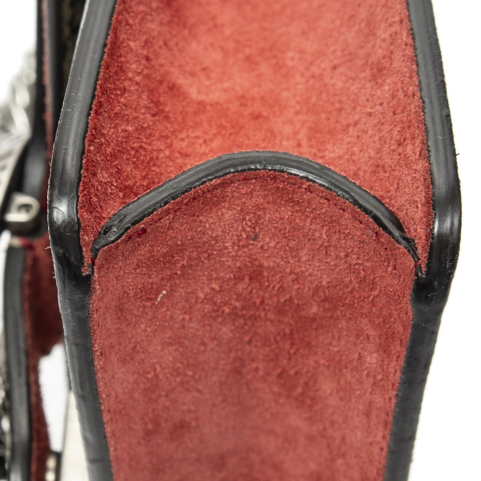 Gucci Small Dionysus Chain Crossbody Red Beige Supreme Canvas — view 8