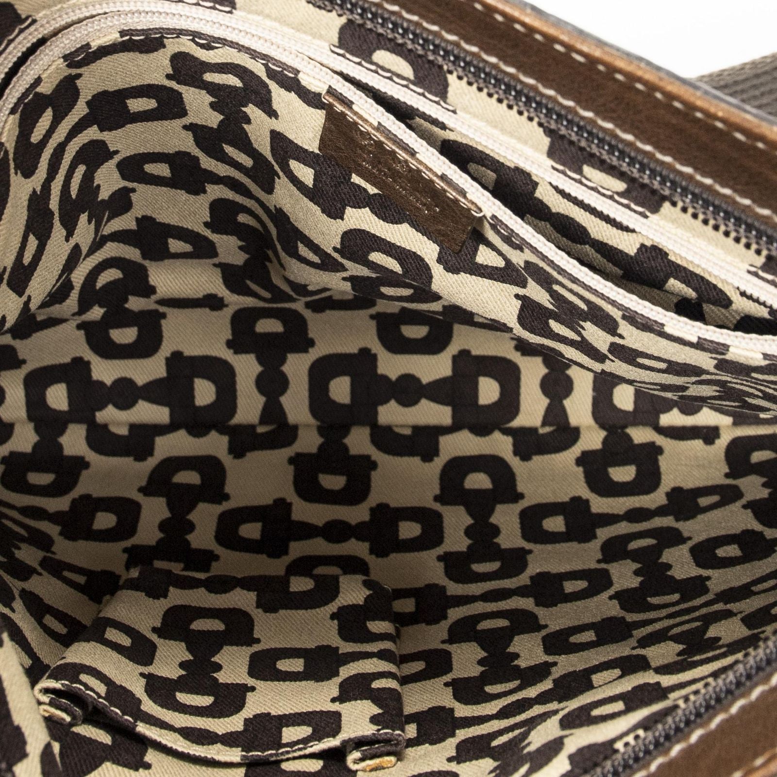 Gucci Front Pocket Flat Messenger Light Brown Guccissima Bag — view 9
