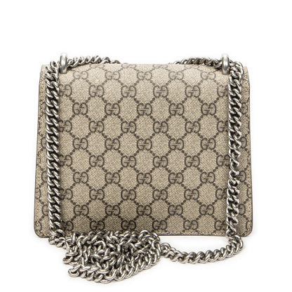 Gucci Small Dionysus Chain Crossbody Red Beige Supreme Canvas — view 5