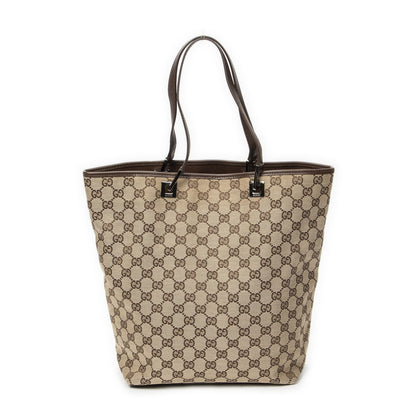Gucci Height Long Tote Brown Beige GG Canvas