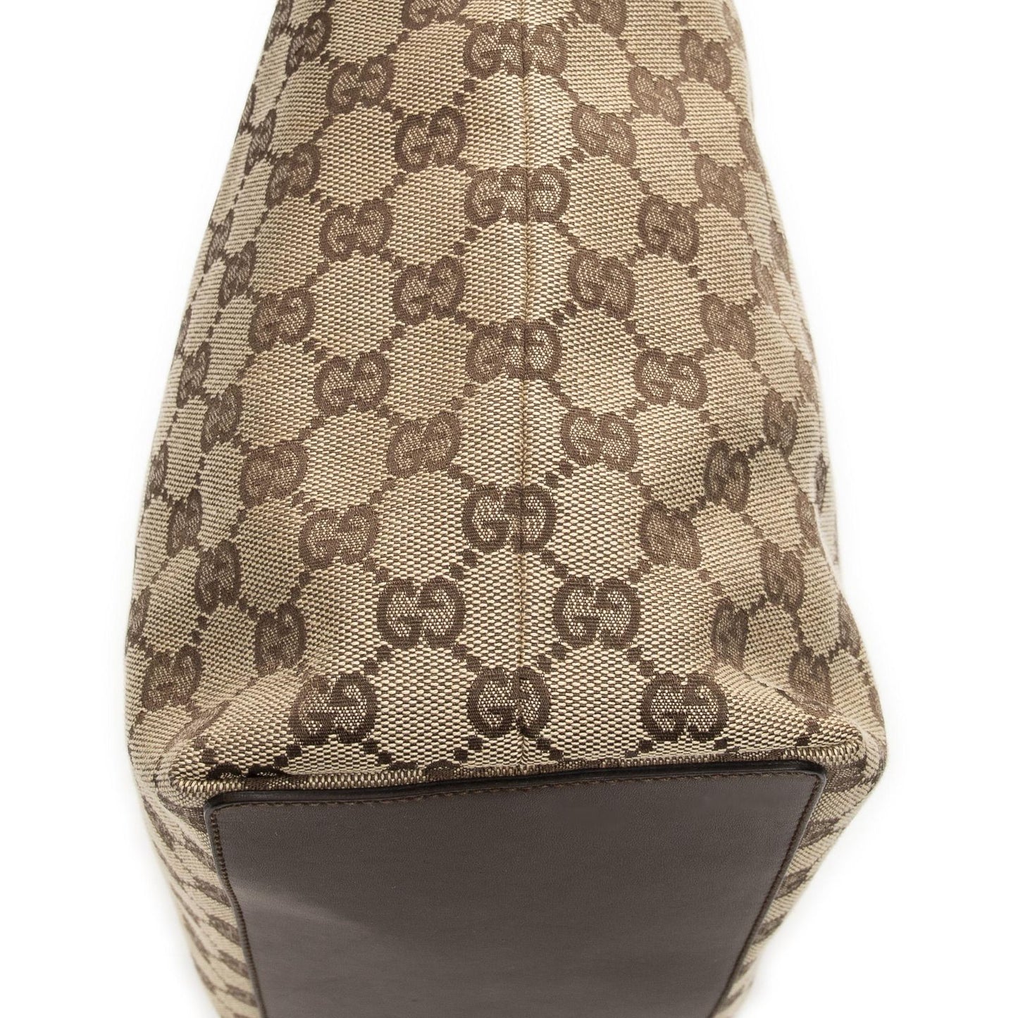 Gucci Height Long Tote Brown Beige GG Canvas — view 7