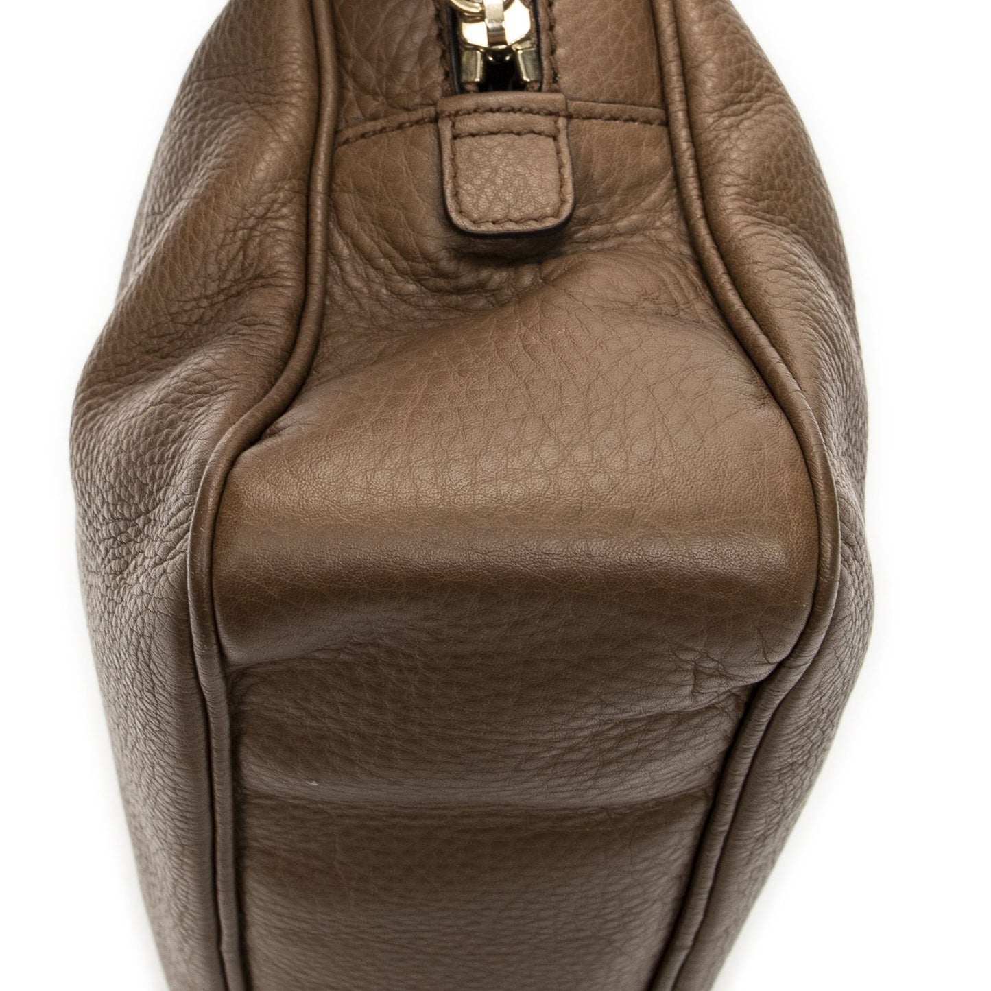 Gucci Soho Chain Bowla Bag Brown Gray Calfskin Leather — view 7