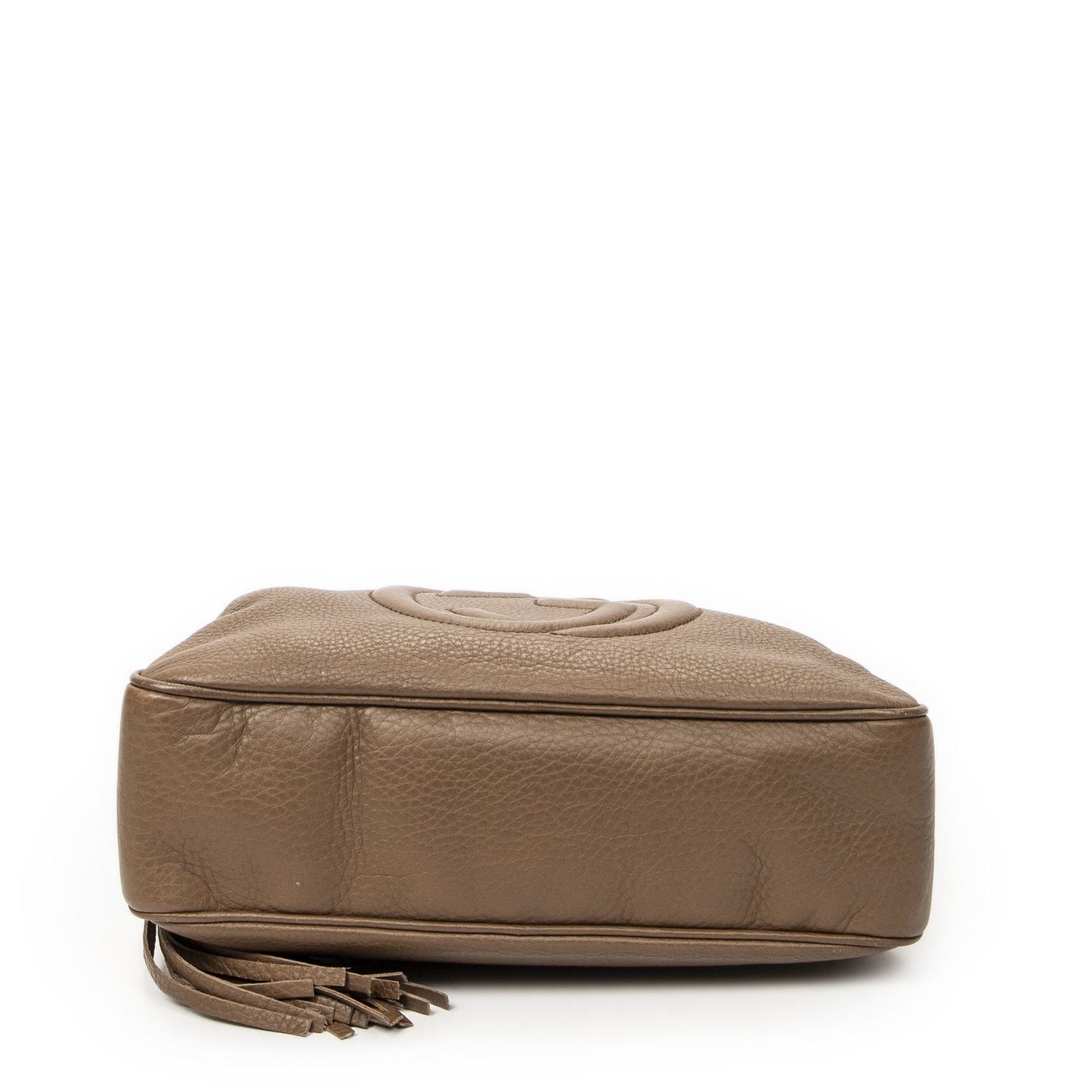 Gucci Soho Chain Bowla Bag Brown Gray Calfskin Leather — view 6
