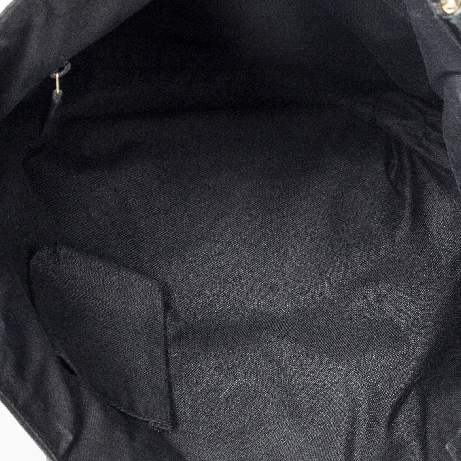 Gucci Small Abbey D Ring Tote Black GG Canvas — view 9