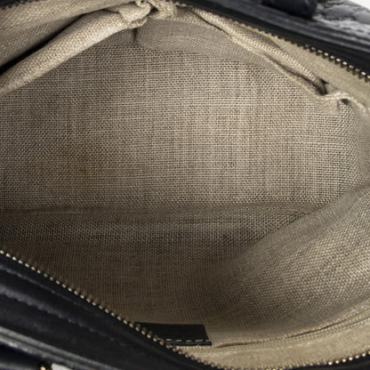 Gucci Small Bree Tote Navy Micro Guccissima Leather — view 9