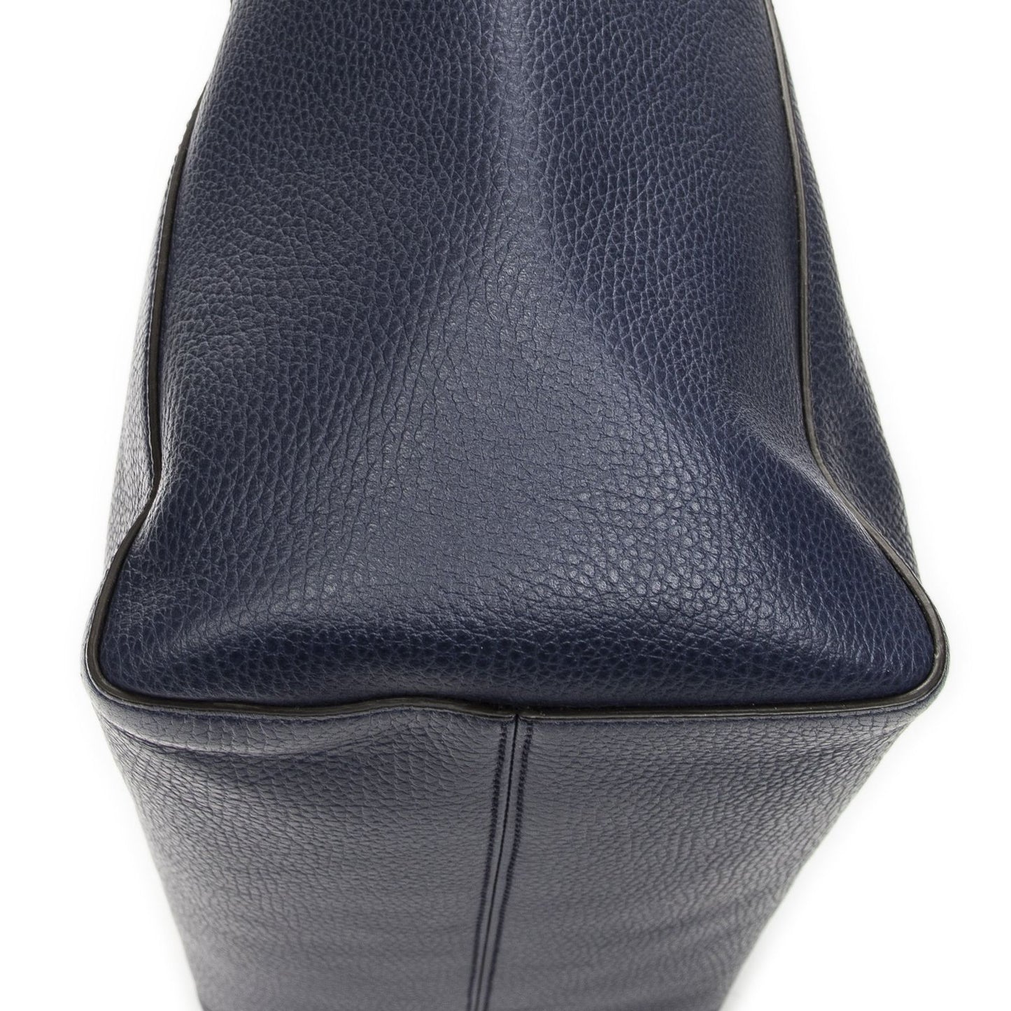 Gucci Swing Tote Navy Teal Gray Calfskin Leather — view 7