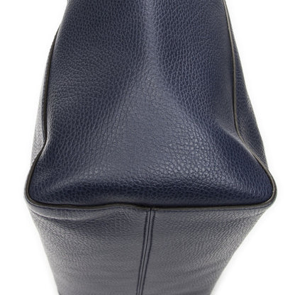 Gucci Swing Tote Navy Teal Gray Calfskin Leather — view 7